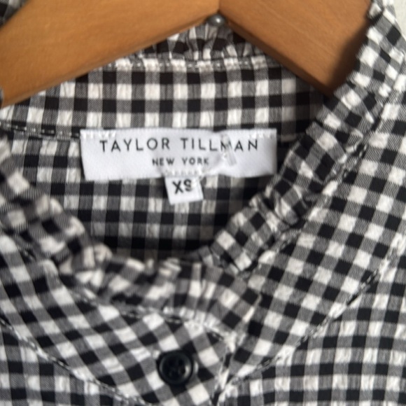 NEW Taylor Tillman Liza Ruffle gingham dress XS - Picture 5 of 11